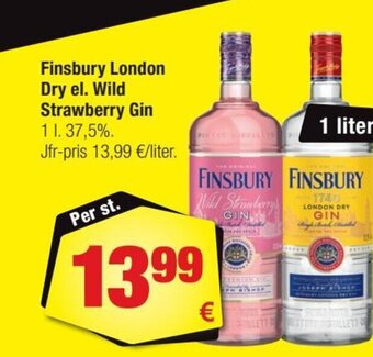 Calle Finsbury London Dry el. Wild Strawberry Gin tilbud