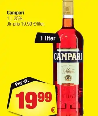 Calle Campari 1L .25%. tilbud