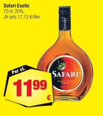 Safari Exotic 70 cl. 20%.