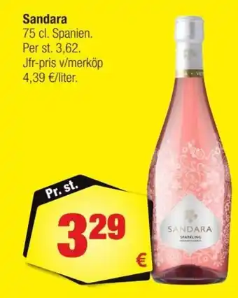 Calle Sandara 75 cl. Spanien. tilbud