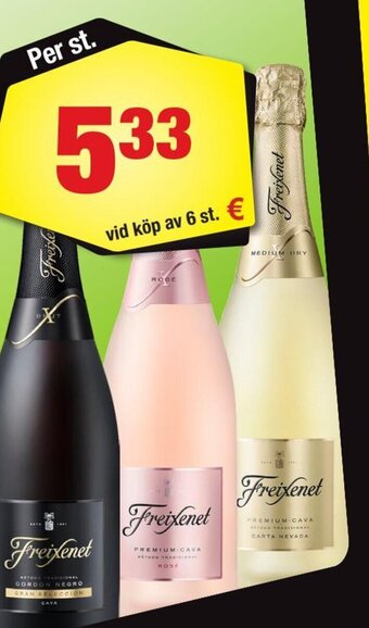 Calle Freixenet Cava 75 cl. Spanien. tilbud