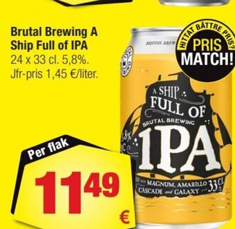 Calle Brutal Brewing A Ship Full of IPA tilbud