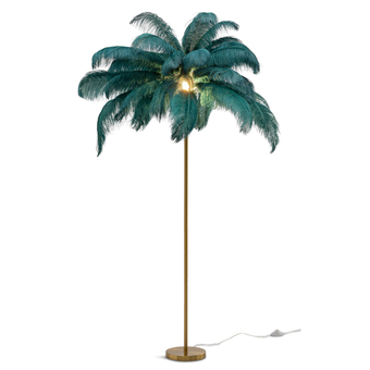 Sit´n Sleep Feather palm gulvlampe, petrol tilbud