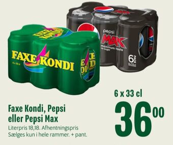 Min Købmand Faxe kondi sportssodavand tilbud
