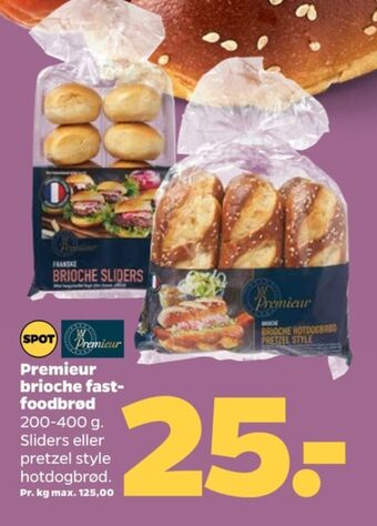 Netto Premieur hotdogbrød brioche pretzel style tilbud
