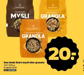 Netto Ukendt granola tilbud