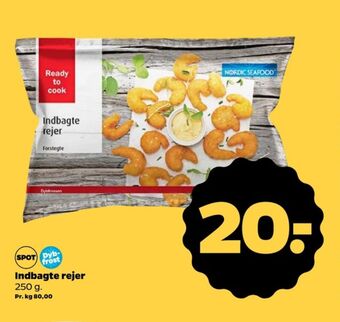 Netto Nordic seafood indbagte rejer tilbud