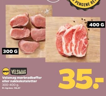 Netto Velsmag nakkekoteletter tilbud