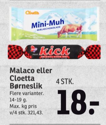 SPAR Mini muh chokoladebar tilbud