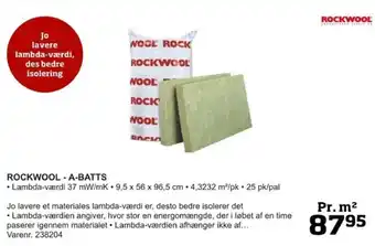 Bygma ROCKWOOL - A-BATTS tilbud