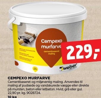jem & fix CEMPEXO MURFARVE tilbud