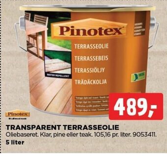 jem & fix TRANSPARENT TERRASSEOLIE tilbud