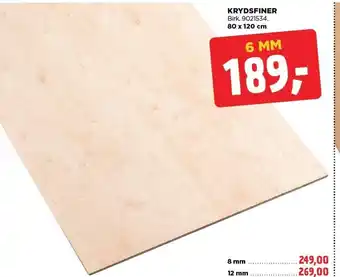 jem & fix KRYDSFINER Birk. 9021534. 80 x 120 cm tilbud