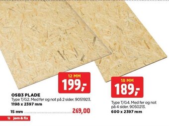 jem & fix OSB3 PLADE tilbud