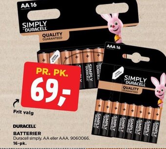 jem & fix DURACELL BATTERIER tilbud