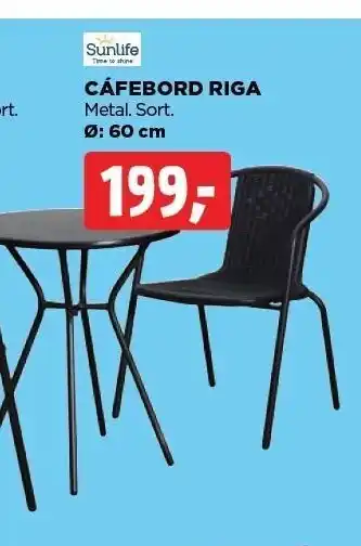jem & fix Sunlife cafébord riga tilbud