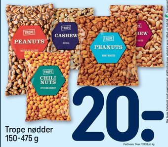 REMA 1000 Trope nødder 150-475 g tilbud