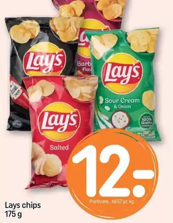 REMA 1000 Lays chips 175 g tilbud