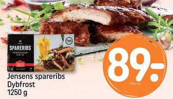 REMA 1000 Jensens spareribs Dybfrost 1250 g tilbud
