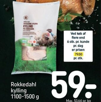 REMA 1000 Rokkedahl kylling 1100-1500 g tilbud