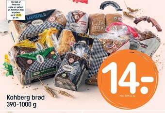 REMA 1000 Kohberg brød 390-1000 g tilbud