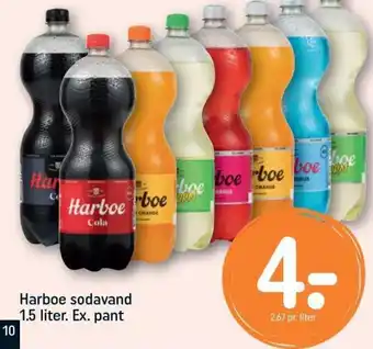 REMA 1000 Harboe sodavand 1.5 liter. Ex. pant tilbud