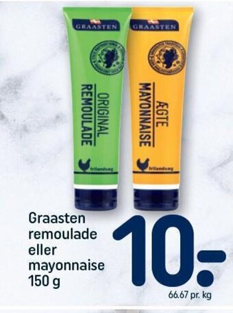REMA 1000 Graasten remoulade eller mayonnaise 150 g tilbud