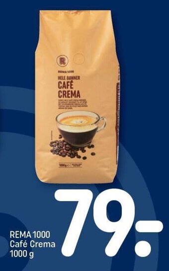 REMA 1000 REMA 1000 Café Crema 1000 g tilbud