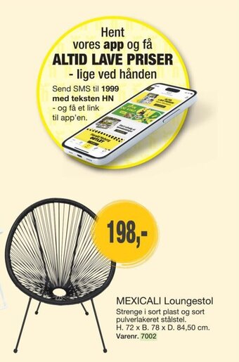 Harald Nyborg MEXICALI Loungestol tilbud