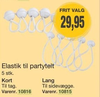 Harald Nyborg Elastik til partytelt tilbud