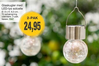 Harald Nyborg Glaskugler med LED-lys solcelle tilbud