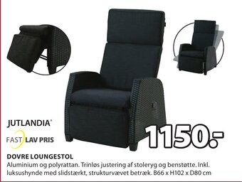 JYSK DOVRE LOUNGESTOL tilbud