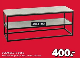 JYSK DOKKEDAL TV-BORD tilbud