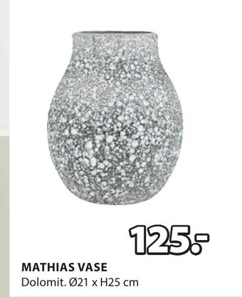 JYSK MATHIAS VASE tilbud