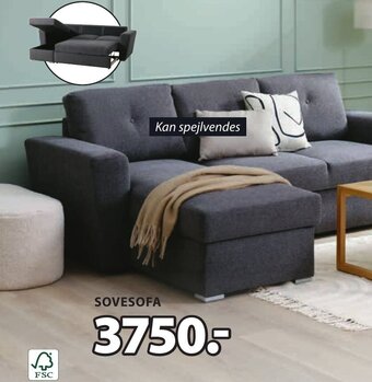 JYSK VEJLBY SOVESOFA MED CHAISELONG tilbud