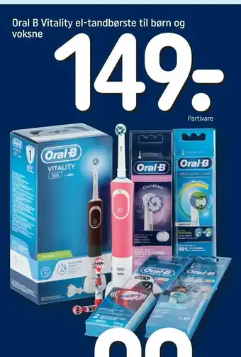 Oral B Vitality el-tandbørste til børn og voksne