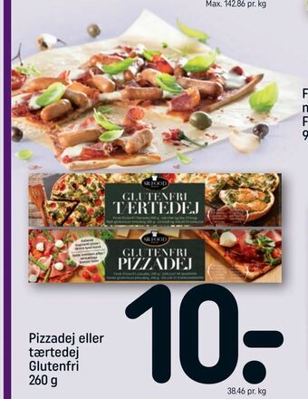 REMA 1000 Pizzadej eller tærtedej Glutenfri tilbud