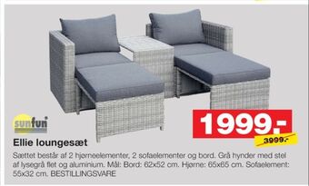 Bauhaus Sunfun havemøbelsæt tilbud