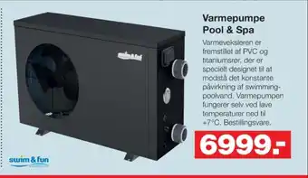 Bauhaus Swim & fun varmepumpe tilbud