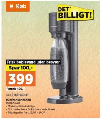 Power Sodastream sodavandsmaskine tilbud