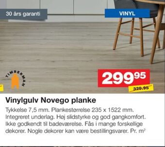 Bauhaus Timberman vinylgulv tilbud