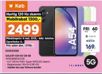 Power Galaxy a54 mobiltelefon tilbud