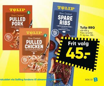 Bilka Tulip pulled pork tilbud