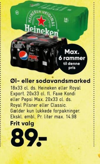 Bilka Heineken øl tilbud