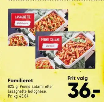 Bilka Ukendt penne salami tilbud