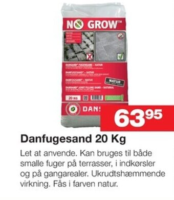 Bauhaus Danfugesand 20 Kg tilbud