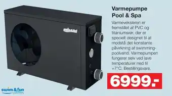 Varmepumpe Pool & Spa