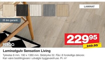 Bauhaus Laminatgulv Sensation Living tilbud