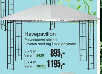 Harald Nyborg Havepavillon tilbud
