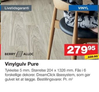 Bauhaus Vinylgulv Pure tilbud